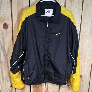 Vintage Mens Nike 1990's Windbreaker Cotton Lined Made In Taiwan Size L